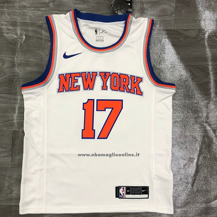 Maglia New York Knicks Jeremy Lin #17 Association Bianco